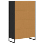 Bücherregal Schwarz Eichen-Optik 99,5 x 30 x 108,5 cm