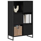 Bücherregal Schwarz Eichen-Optik 68 x 30 x 108.5 cm