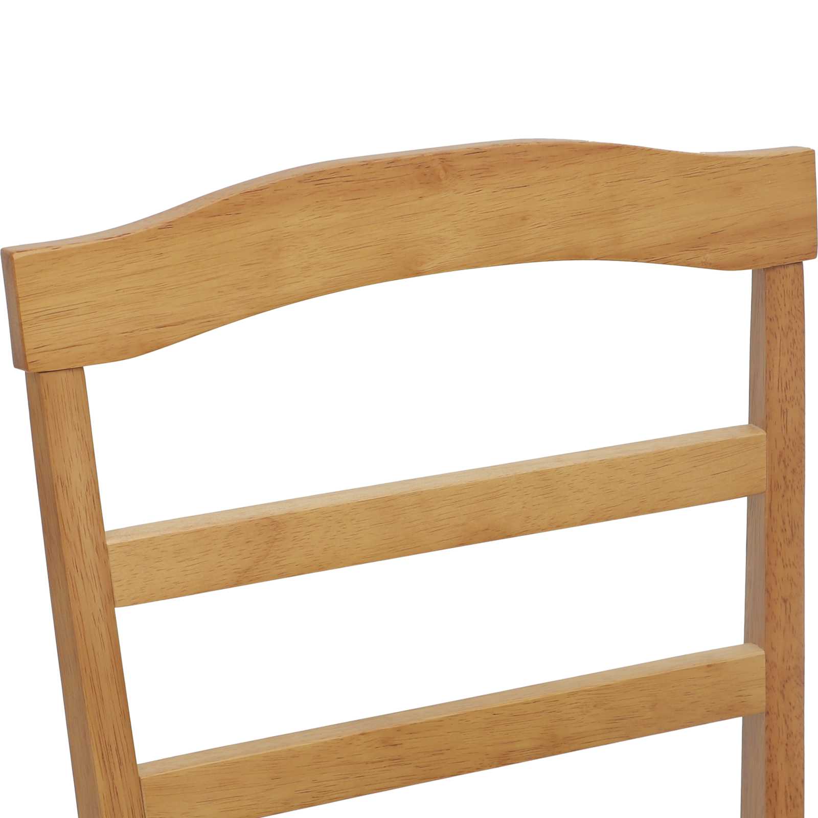 Esszimmerstuhl 2 pcs Natur Massives Gummiholz