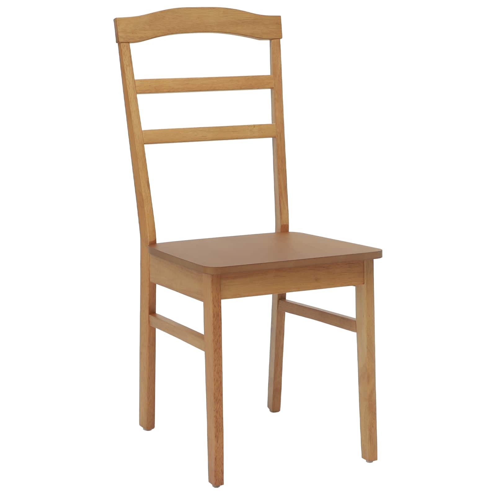 Esszimmerstuhl 2 pcs Natur Massives Gummiholz