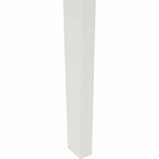 Esszimmerstuhl 2 pcs Weiß und Natur Massives Gummiholz