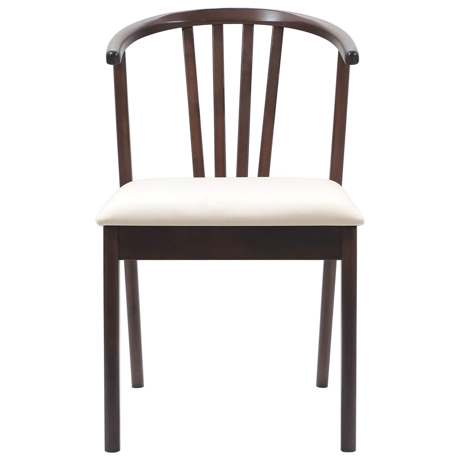 Esszimmerstuhl 2 pcs Hellbraun und hell Solides Gummiholz