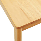 Esszimmerstuhl 2 pcs Natur Massives Gummiholz
