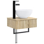 Badezimmerschrank-Set 4 pcs Sonoma-Eiche 100 x 14,5 x 70 cm