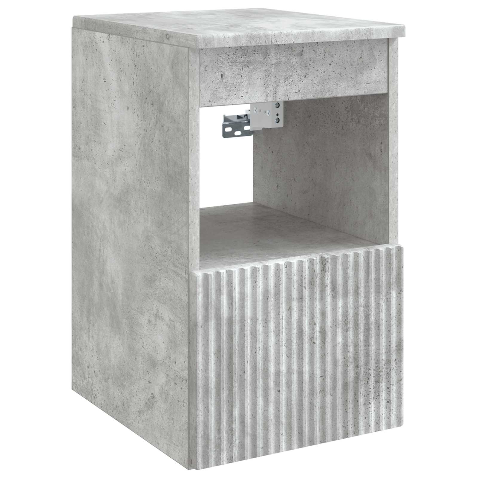 Badezimmerschrank-Set 4 pcs Betongrau 100 x 14,5 x 70 cm