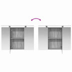 Badezimmerschrank-Set 4 pcs Grau Sonoma 100 x 14,5 x 70 cm