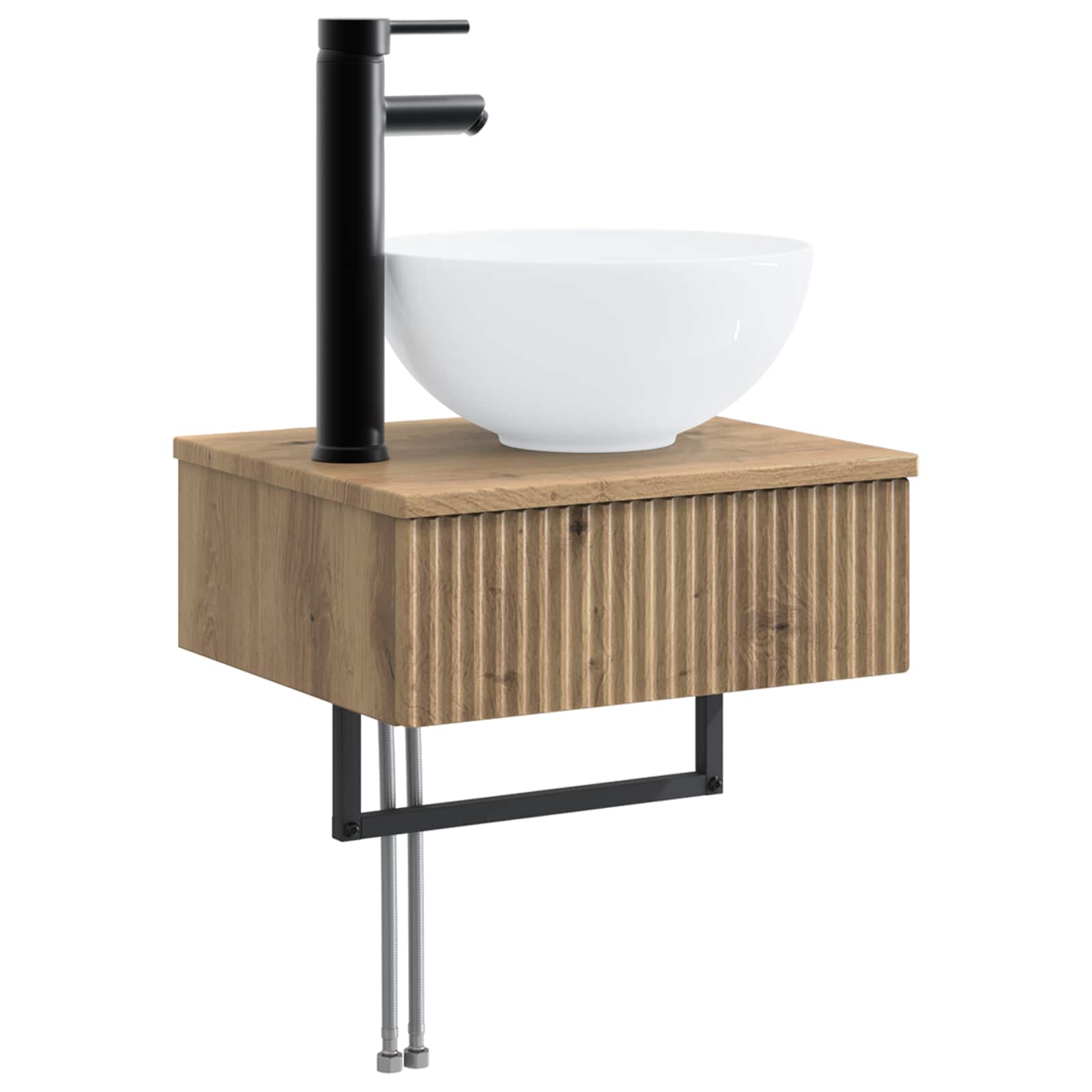 Badezimmerschrankset 4 pcs 100 x 14,5 x 70 cm Holzwerkstoff