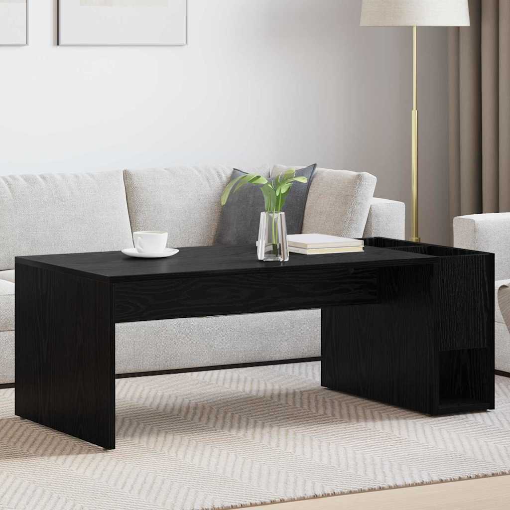 Couchtisch Schwarz Eichen-Optik 101,5 x 50 x 37 cm