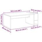 Couchtisch Graues Sonoma 101,5 x 50 x 37 cm Holzwerkstoff