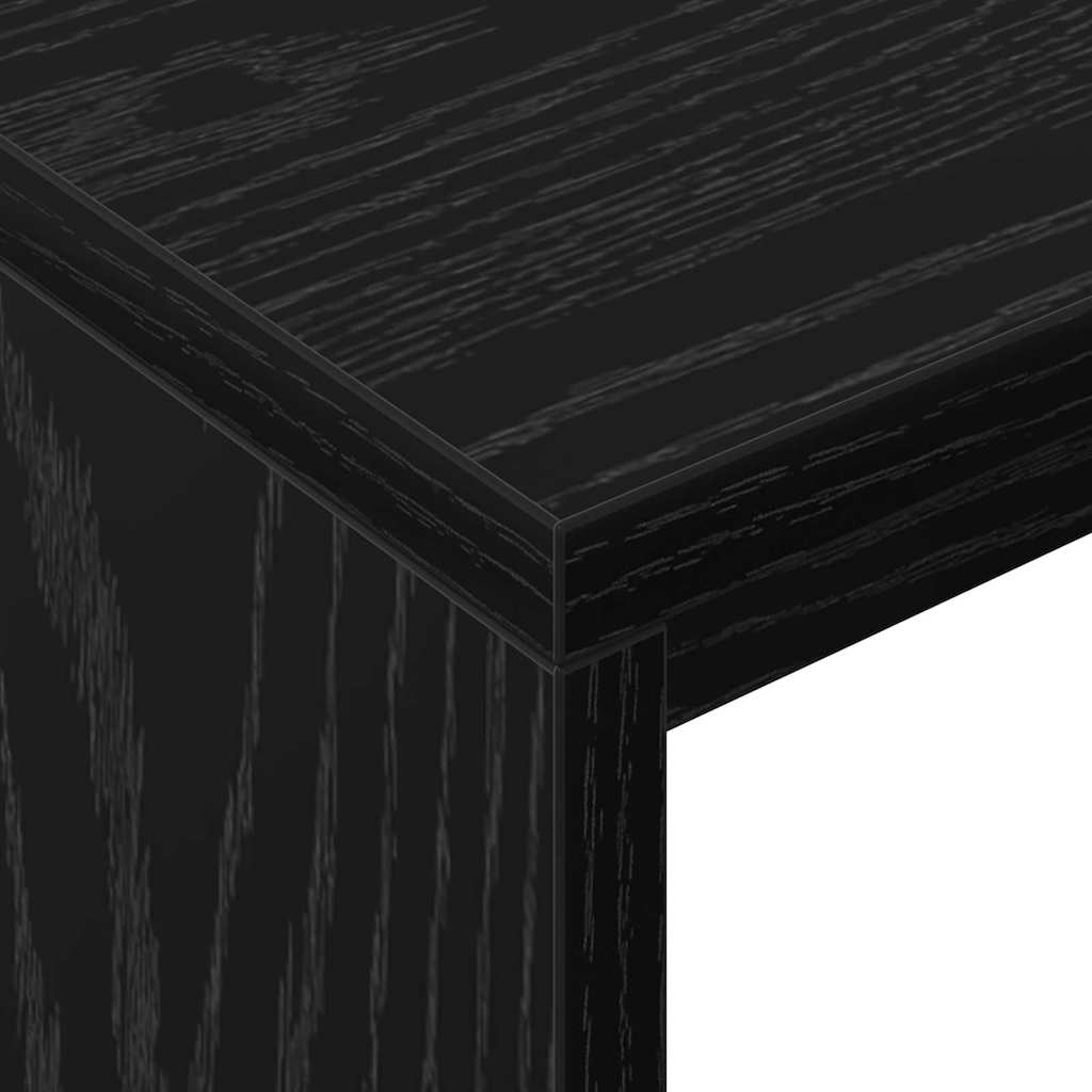 Schreibtisch Schwarz Eichen-Optik 109 x 50 x 78 cm