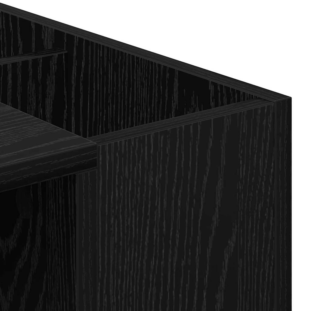 Schreibtisch Schwarz Eichen-Optik 109 x 50 x 78 cm