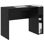 Schreibtisch Schwarz Eichen-Optik 109 x 50 x 78 cm