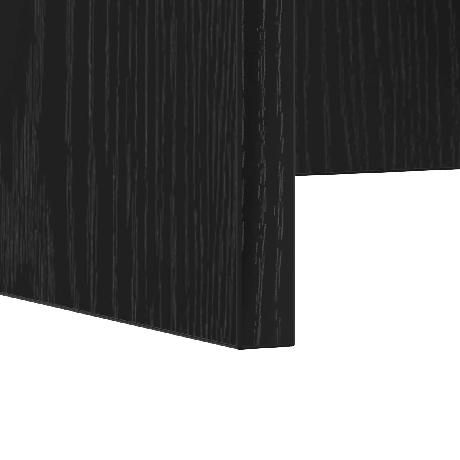 Wandtisch Schwarz Eichen-Optik 60 x 45 x 30 cm Holzwerkstoff