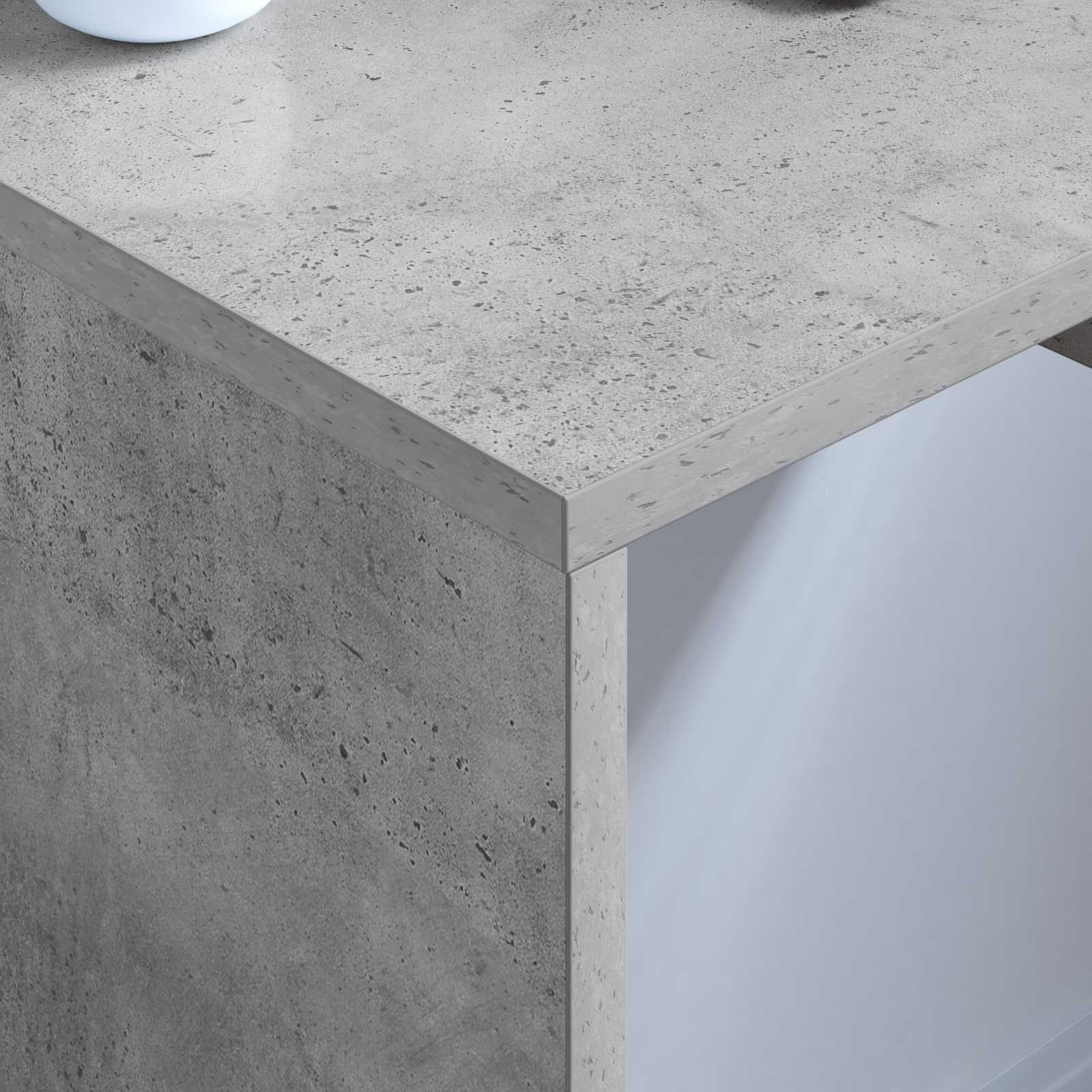 Wandtisch Wandmontiert Beton Grau 60 x 45 x 30 cm Holzwerkstoff
