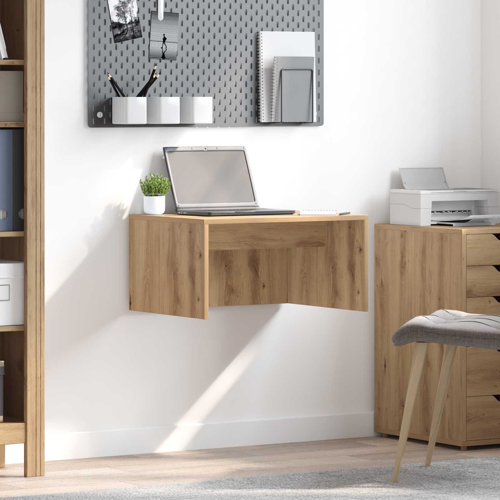 Wandtisch Artisan-Eiche 60 x 45 x 30 cm Holzwerkstoff