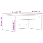 Wandtisch Artisan-Eiche 60 x 45 x 30 cm Holzwerkstoff
