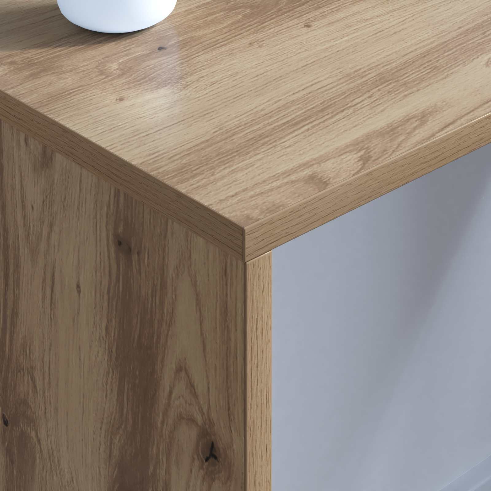 Wandtisch Artisan-Eiche 80 x 45 x 30 cm Holzwerkstoff