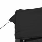 Party-Zelt Schwarz 200 x 200 x 306 cm Oxford-Stoff