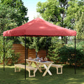 Party-Zelt Bordeauxrot 292 x 292 x 315 cm Oxford-Stoff