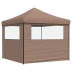 Party-Zelt Braun 292 x 292 x 315 cm Oxford-Stoff
