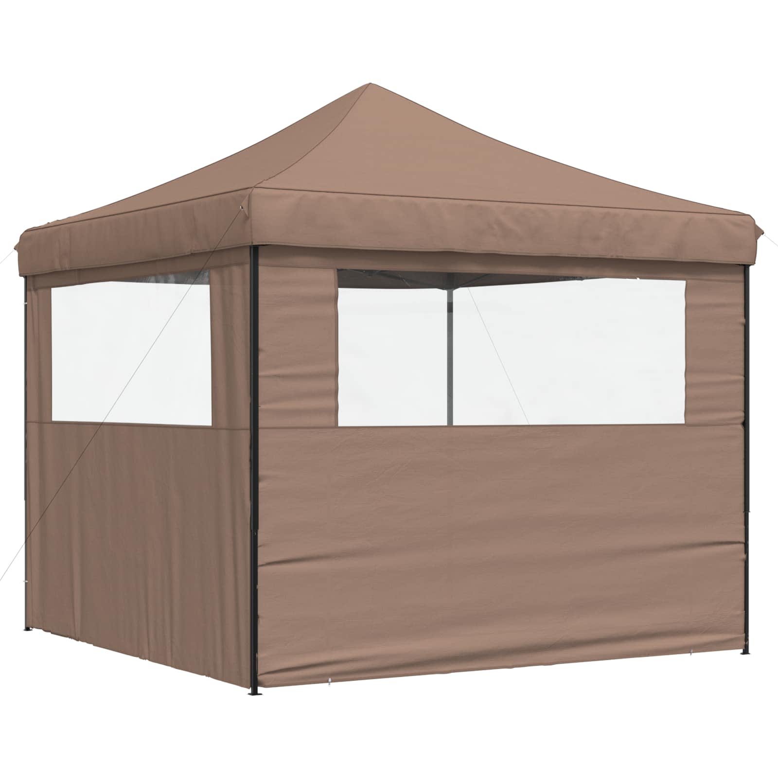 Party-Zelt Braun 292 x 292 x 315 cm Oxford-Stoff