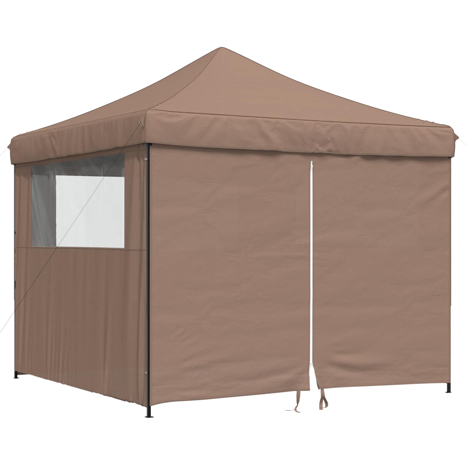 Party-Zelt Braun 292 x 292 x 315 cm Oxford-Stoff