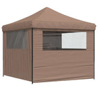 Party-Zelt Braun 292 x 292 x 315 cm Oxford-Stoff