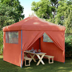 Party-Zelt 292 x 292 x 315 cm Terrakotta Oxford-Stoff