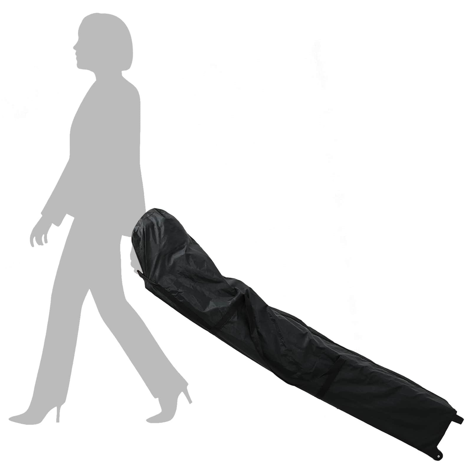 Party-Zelt Schwarz 292 x 292 x 315 cm Oxford-Stoff