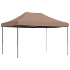 Party-Zelt Braun 279 x 410 x 315 cm Oxford-Stoff