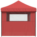 Party-Zelt Bordeauxrot 279 x 410 x 315 cm Oxford-Stoff