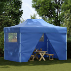 Party-Zelt Blau 280 x 410 x 315 cm Oxford-Stoff