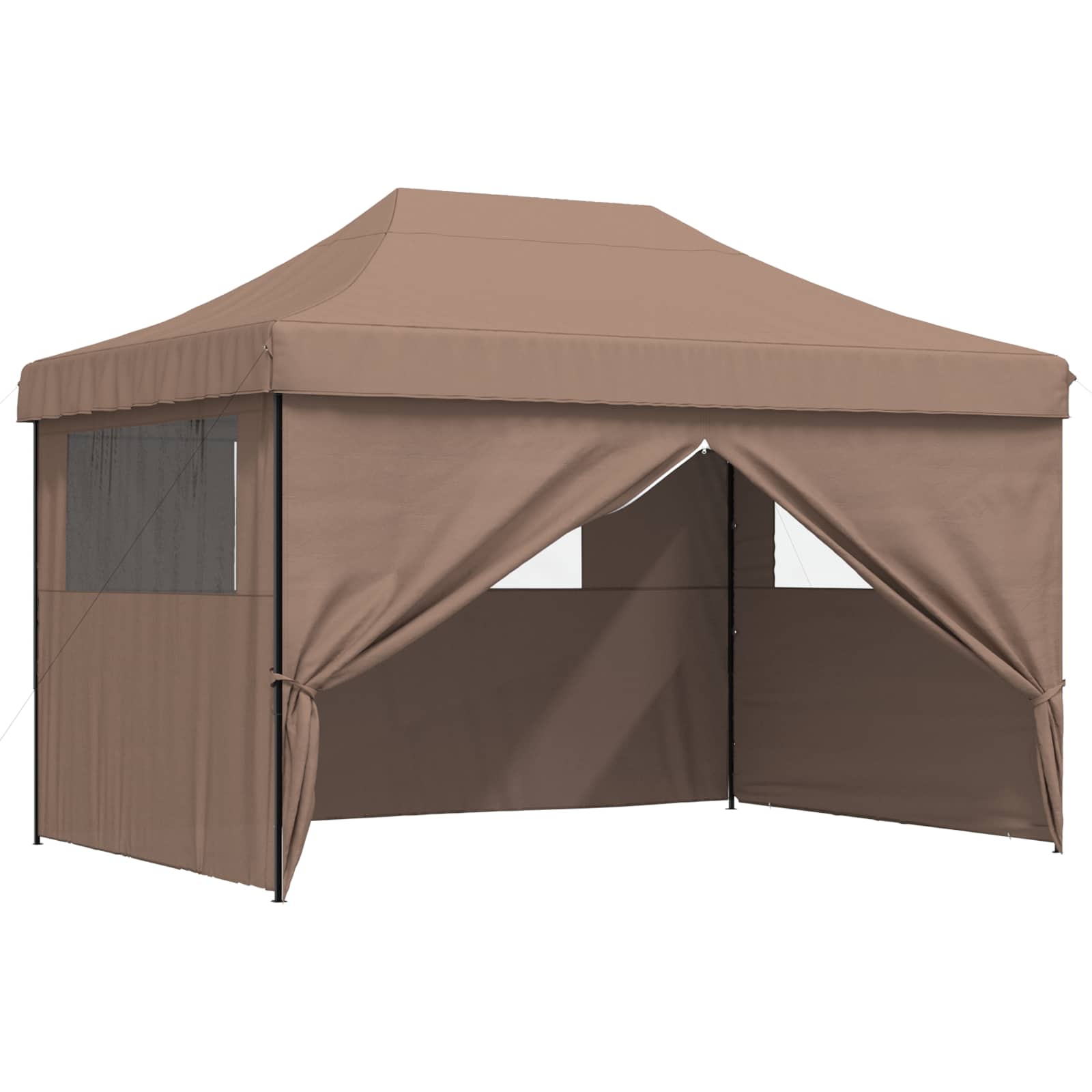 Party-Zelt Braun 279 x 410 x 315 cm Oxford-Stoff