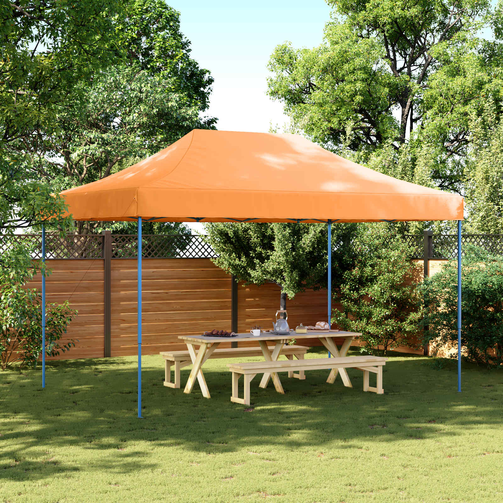 Party-Zelt Orange 292 x 440 x 315 cm Oxford-Stoff