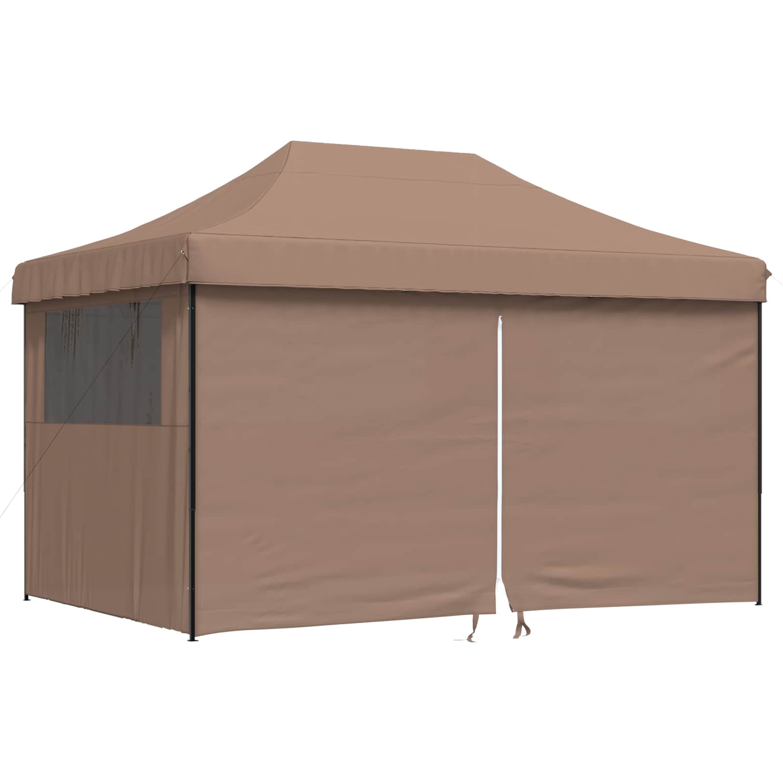 Party-Zelt Braun 292 x 440 x 315 cm Oxford-Stoff