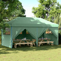 Party-Zelt Grün 292 x 580 x 315 cm Oxford-Stoff