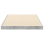 Bodenbettrahmen Beton Grau 75 x 190 cm Holzwerkstoff