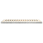 Bodenbettrahmen Beton Grau 75 x 190 cm Holzwerkstoff