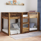 Bodenbettrahmen Altholz 75 x 190 cm Holzwerkstoff