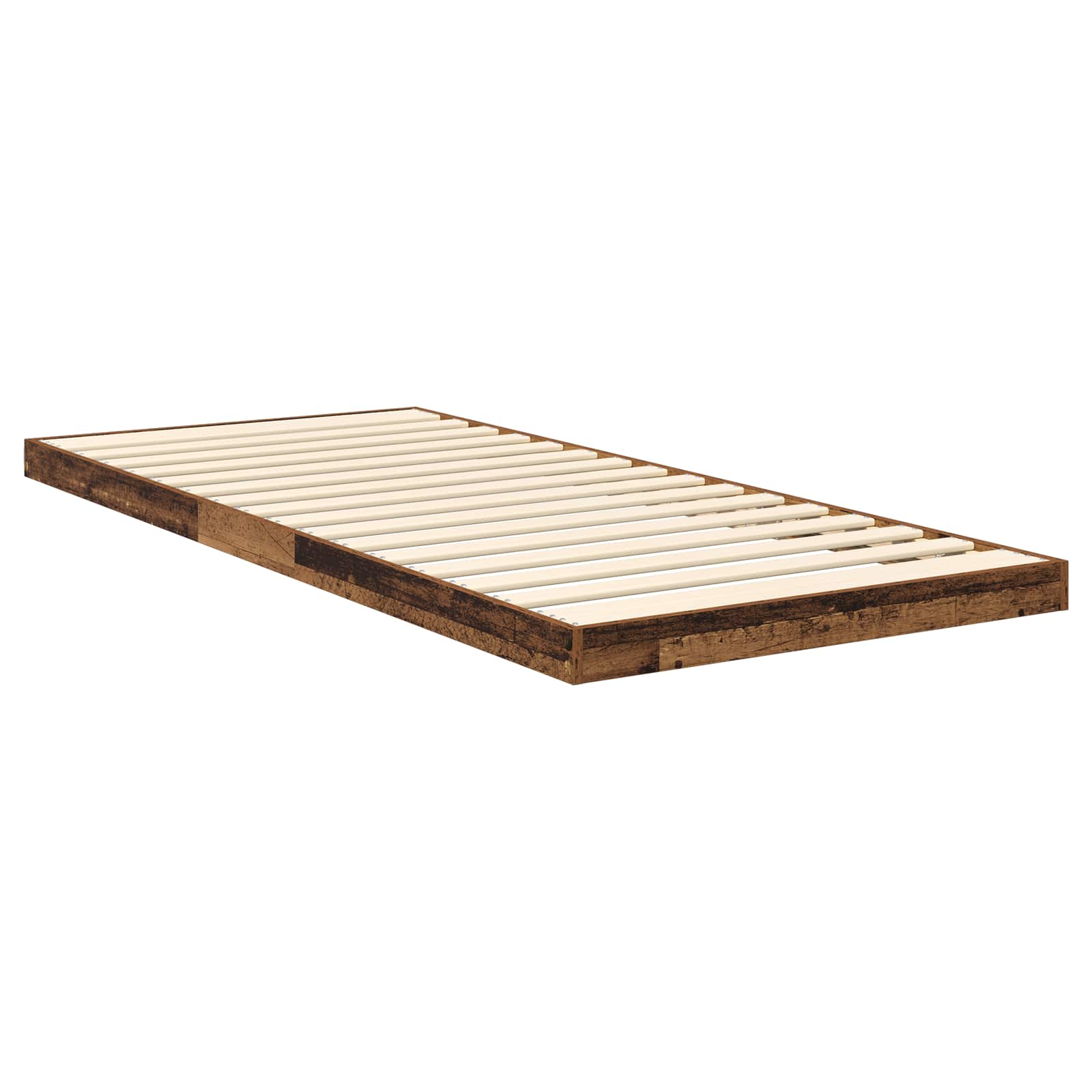 Bodenbettrahmen Altholz 90 x 190 cm Holzwerkstoff
