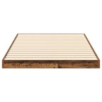 Bodenbettrahmen Altholz 90 x 190 cm Holzwerkstoff