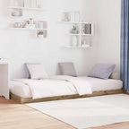 Bodenbettrahmen Artisan-Eiche 90 x 190 cm Holzwerkstoff