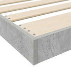 Bodenbettrahmen Beton Grau 80 x 200 cm Holzwerkstoff