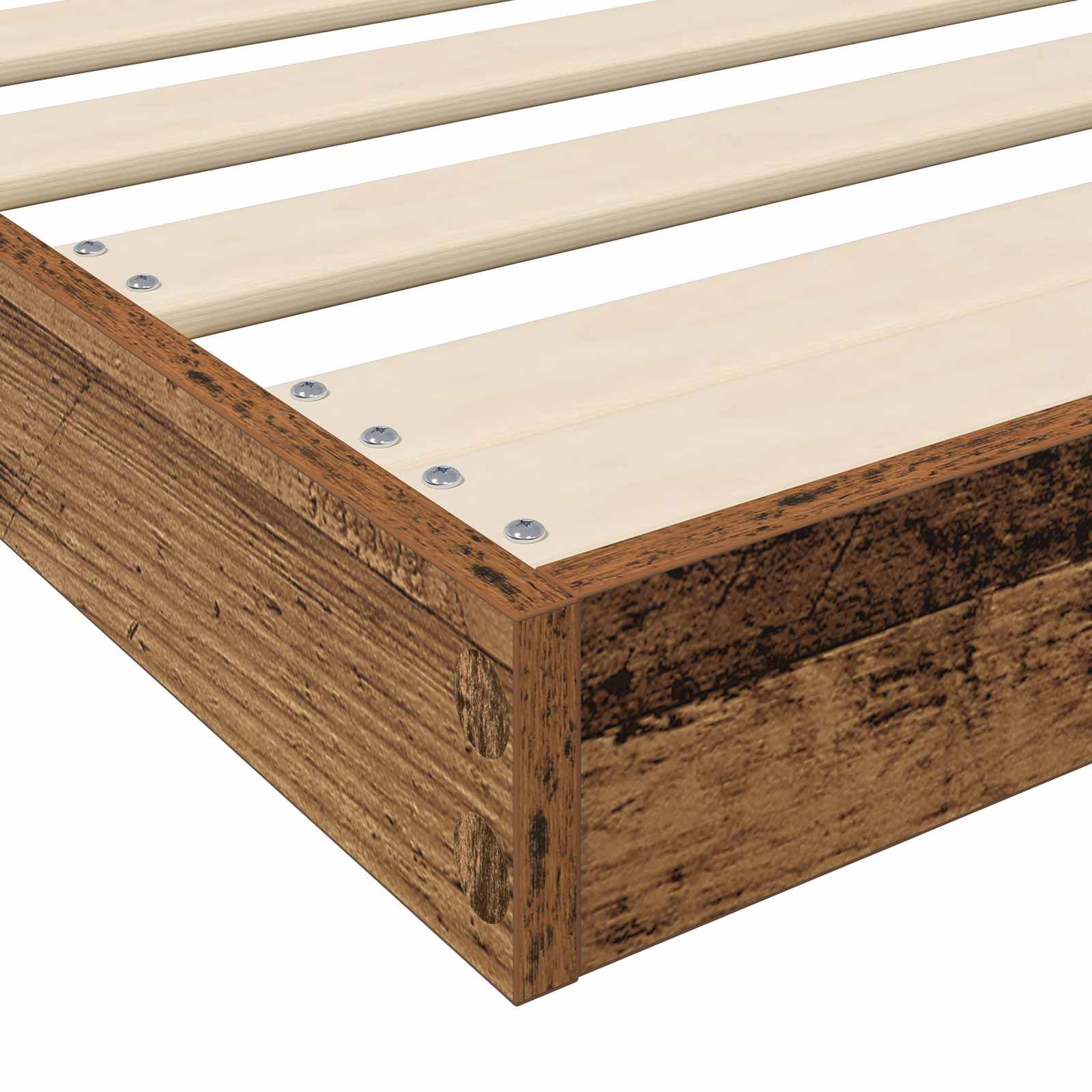 Bodenbettrahmen Altholz 80 x 200 cm Holzwerkstoff