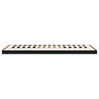Bodenbettrahmen Schwarz Eichen-Optik 90 x 200 cm Holzwerkstoff
