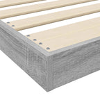 Bodenbettrahmen Graues Sonoma 100 x 200 cm Holzwerkstoff
