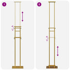 Messestände Gold 30 x 23,5 x 210 cm Stahl