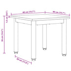 Couchtisch Altholz 40 x 40 x 36 cm Holzwerkstoff