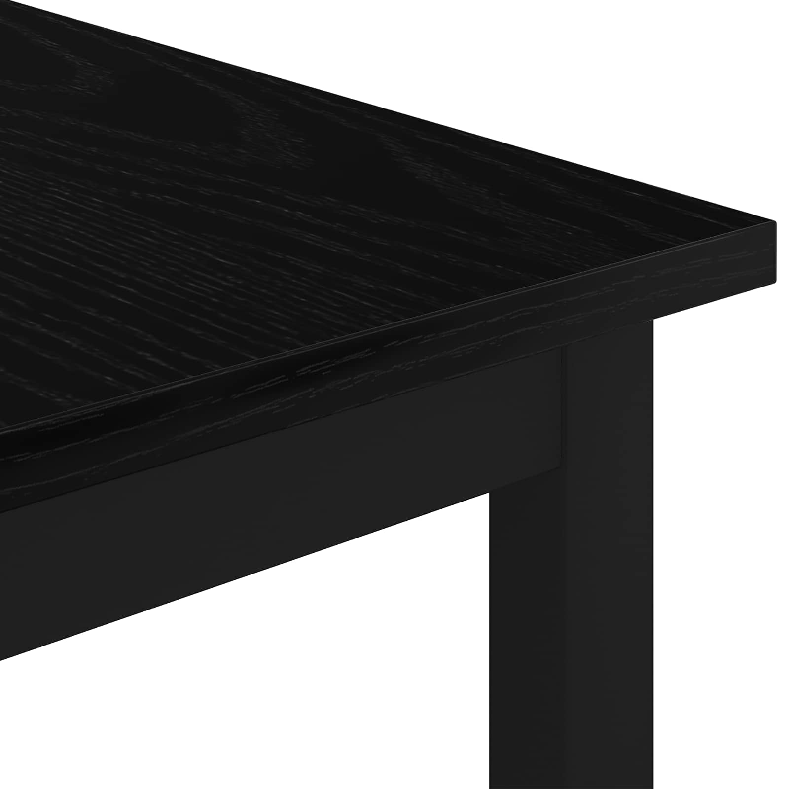 Couchtisch Schwarz Eichen-Optik 50 x 50 x 36 cm Holzwerkstoff