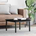 Couchtisch Schwarz Eichen-Optik 60 x 60 x 36 cm Holzwerkstoff
